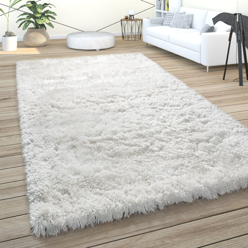 Canora Grey Bucci Soft Fluffy Hand Tufted Cream Rug Wayfair.co.uk